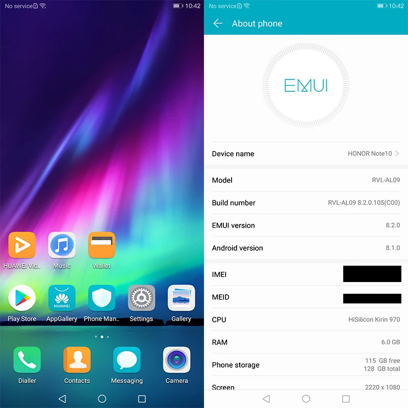 Honor Note 10 Kirin 970, Восьмиядерный игровой смартфон, 6,95 дюймов, 5000 мАч, аккумулятор, Android 8,1, отпечаток пальца, ID, NFC