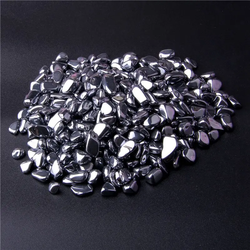 Titanium Hertz 20 г, 50 г, 100 г, бусины из натурального флюорита, фишки, нестандартные, непросверленные, каменная крошка, объемные, крошечные бусины из гравия, бусины для рукоделия, ювелирных изделий - Цвет: Titanium Hertz