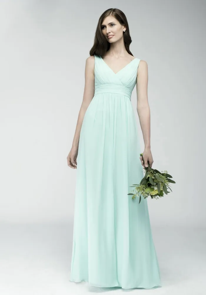 Изготовленное на заказ ТРАПЕЦИЕВИДНОЕ ПЛАТЬЕ с завышенной талией длинное