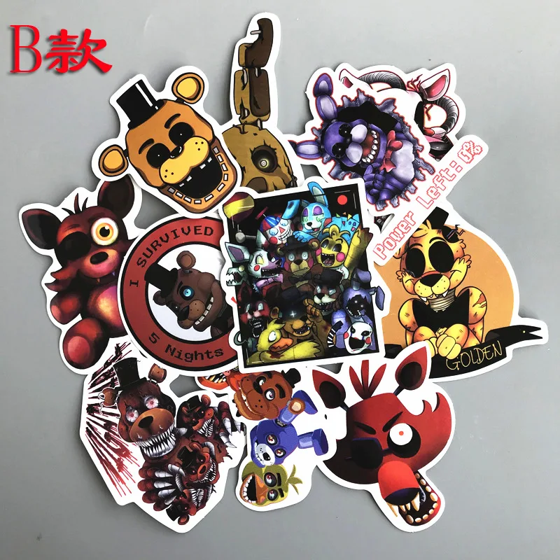 11 шт./1 лот Fnaf Five Nights At Freddy наклейки на велосипед и ноутбук водонепроницаемые Стикеры для багажа игрушка для скейтборда - Цвет: 2