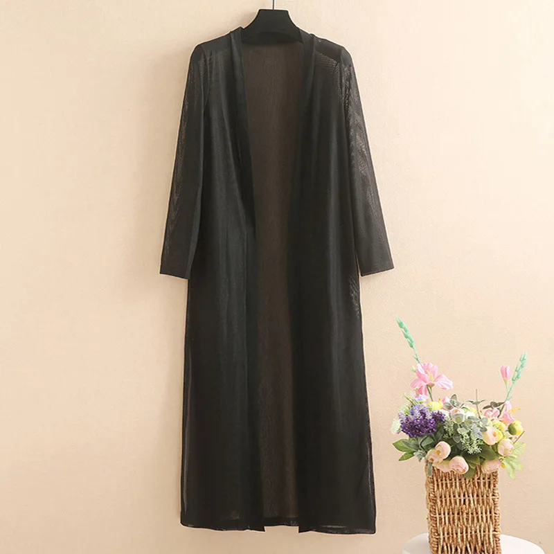 Женский длинный кардиган кимоно большого размера XXXL 4XL 5XL летние кардиганы белая