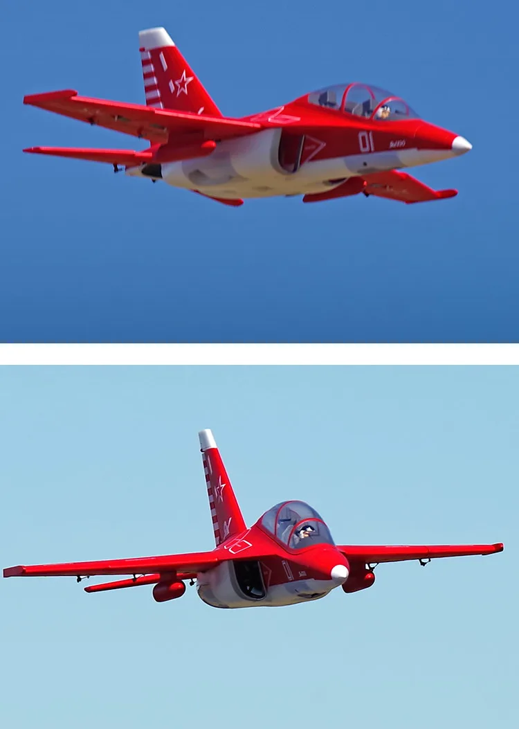 FMS 70 мм Як-130 Yak130 V2 импеллер EDF Jet 6S 6CH с клапанами убирается PNP приводимого в движение с помощью электропривода RC Самолет Модель самолета Avion