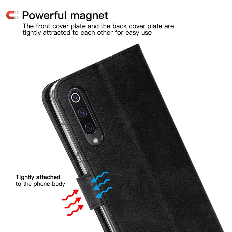 Чехол из натуральной кожи для Xiaomi 9 9SE чехол-книжка для Redmi Note7 Pocophone F1 держатель для карт Простая подставка чехол