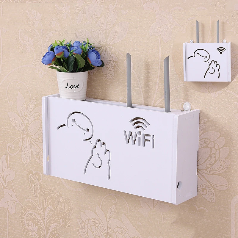 Беспроводной Wi Fi маршрутизатор коробка для хранения настенная полка подвесная