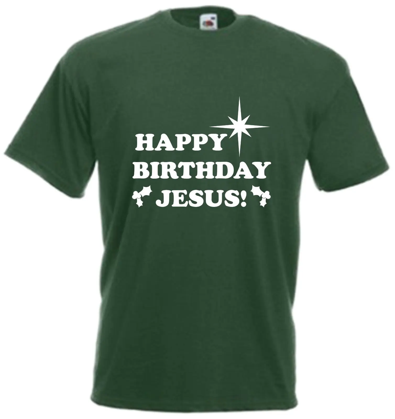 Веселая Рождественская футболка с надписью Happy Birthday JESUS Christmas | Мужская одежда