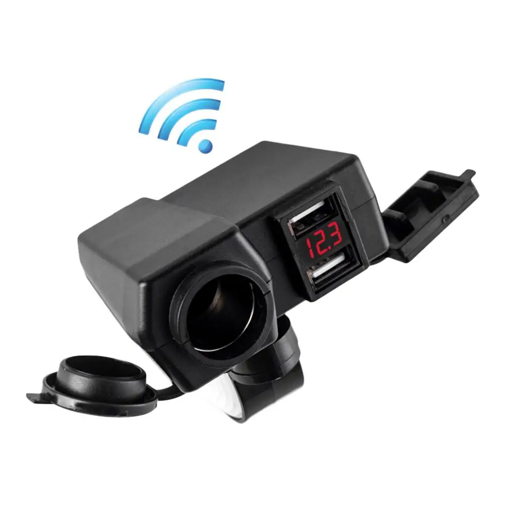 12V автомобильный мотоцикл прикуриватель гнездо сплиттер адаптер питания 4.2A