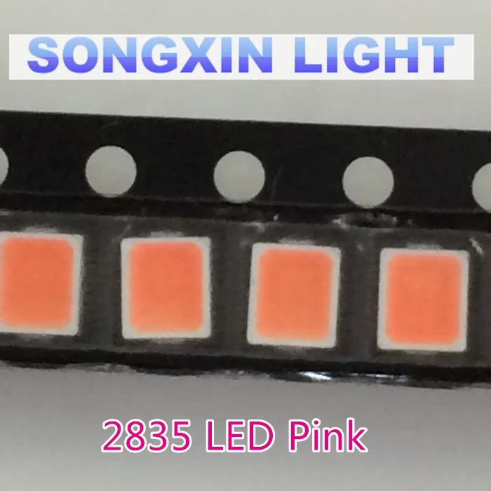 Горячая 200 шт./лот 2835 Розовый SMD LED 0 2 Вт Высокий яркий светодиод чип светодиоды