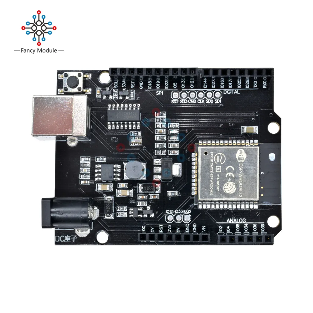 Макетная плата DC5 12 В для Arduino UNO R3 Wemos TTGO D1 R32 Mini ESP32 Wi Fi беспроводная Bluetooth CH340 с