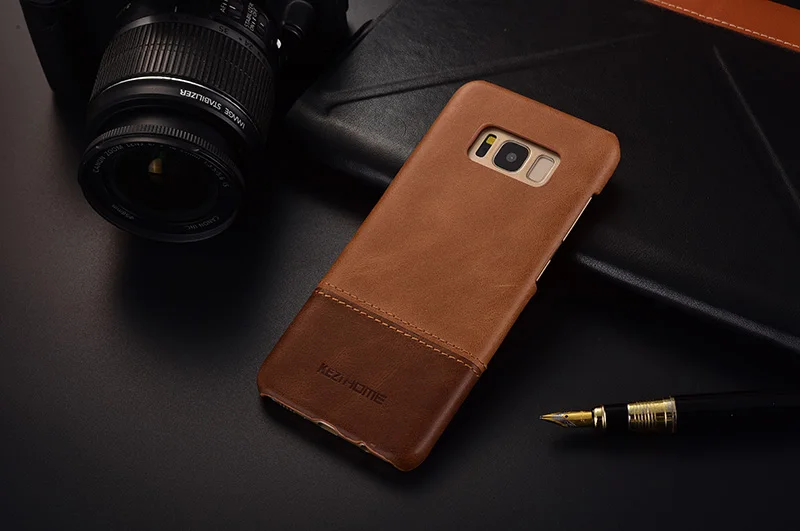 Чехол для samsung Galaxy S8/S8 Plus KEZiHOME роскошный хит цвета натуральная кожа твердая задняя крышка для Galaxy S8 Plus чехол для телефона s