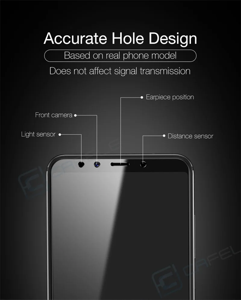 CAFELE закаленное стекло для Xiaomi mi 6 mi 6 6X A2 защита экрана 2.5D закругленные края HD прозрачное защитное стекло пленка для Xiaomi mi 6