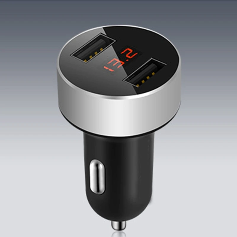 OOTDTY Универсальный зарядных порта USB для автомобиля Зарядное устройство с двумя