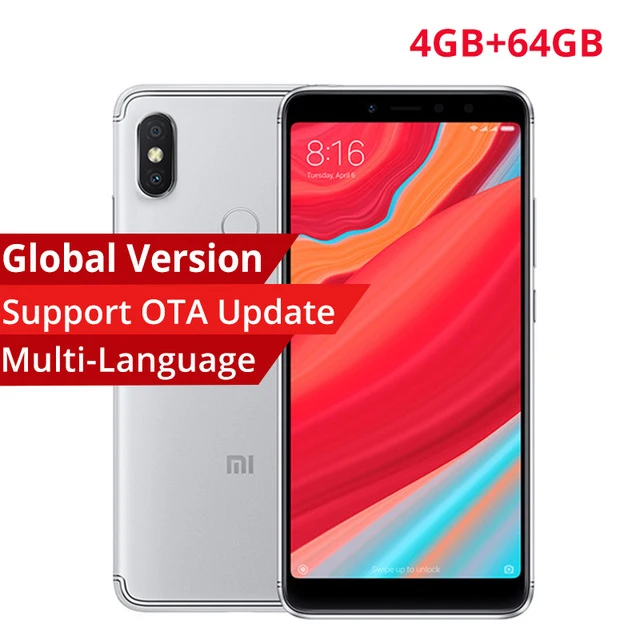 Глобальная версия Xiaomi Redmi S2 4 Гб 64 мобильный телефон 5 99 &quot18:9 полный Экран Snapdragon 625