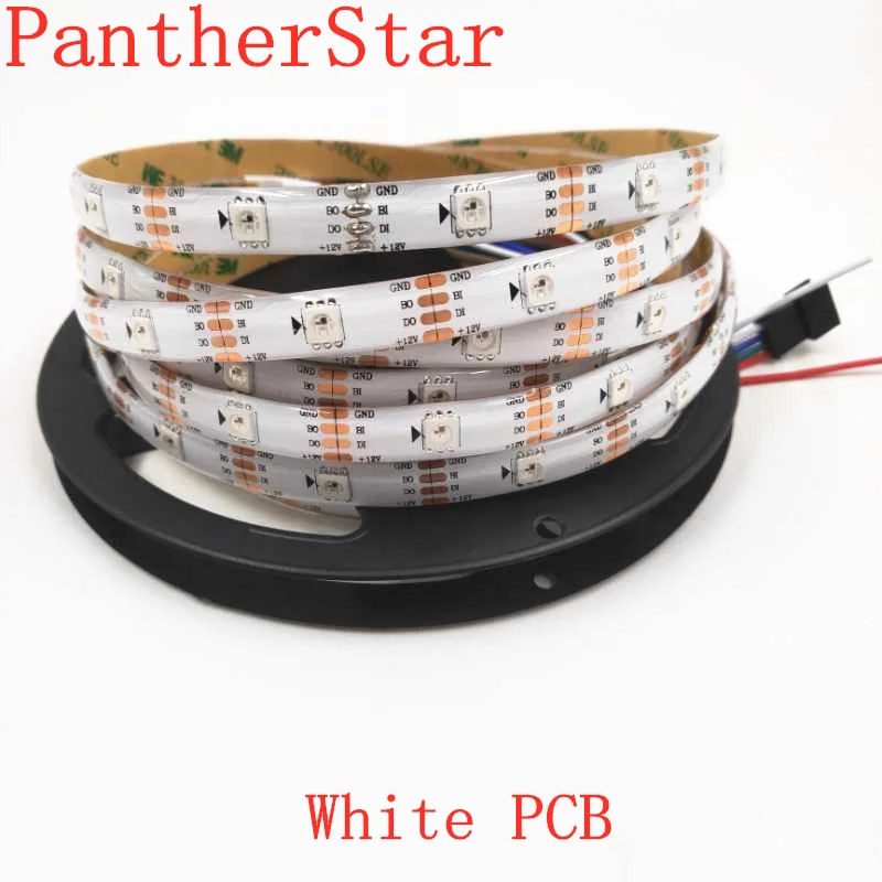 1 м/3 м/5 m Smart Pixel WS2815 светодиодные полосы 30/60/144 светодиодов/м черный/белый печатных