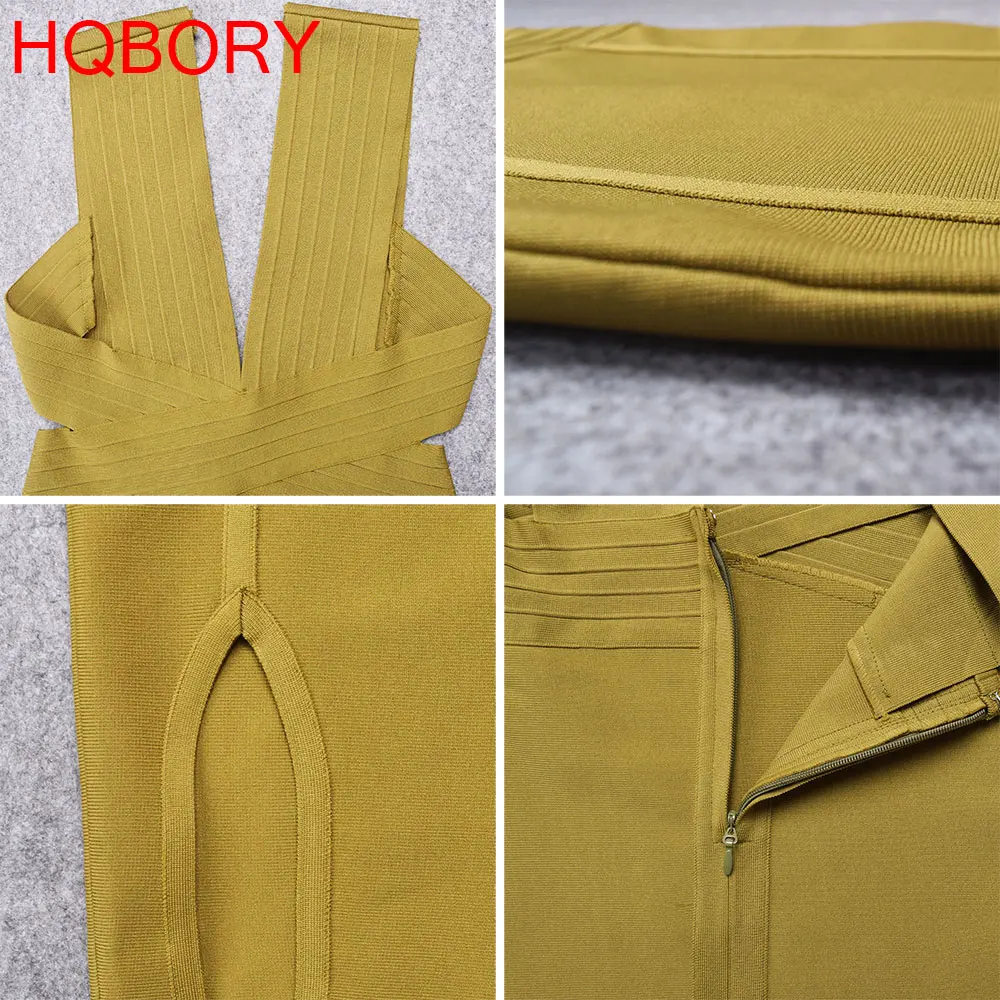 Вязаное платье до колена с v-образным вырезом и разрезом Новое поступление 2020