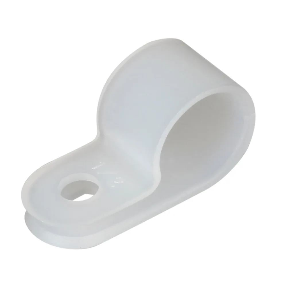 Uxcell R-Type нейлоновый белый кабельный зажим Органайзер зажимы для шнура управления