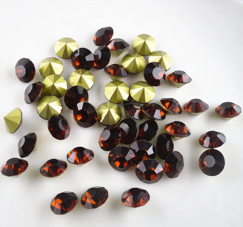14 шт. круглые стеклянные Чехлы для обуви и шляпы 8 мм|decorative applique|point backpoint back rhinestones |