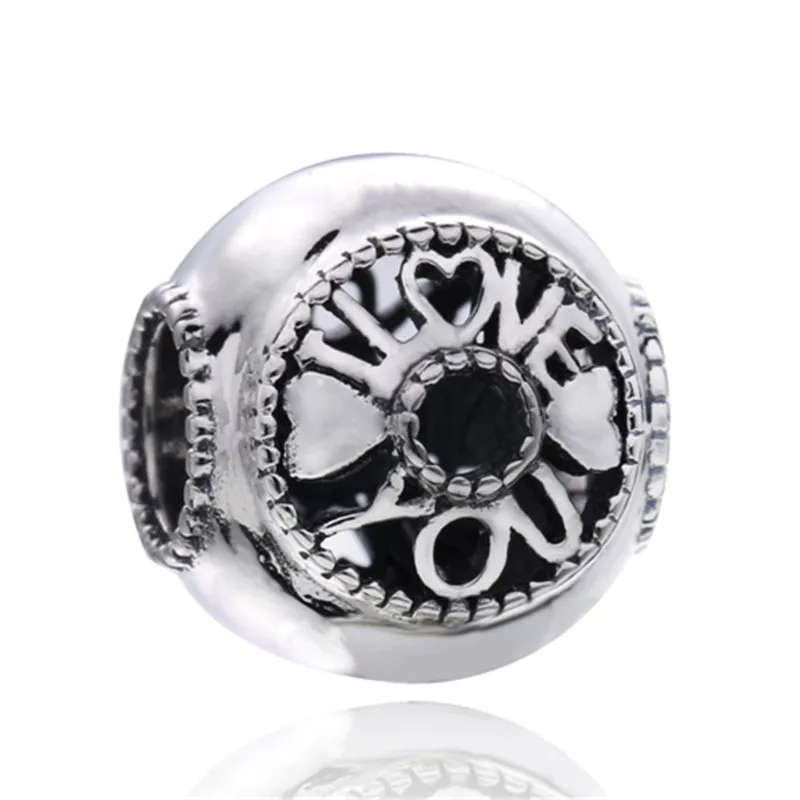 Valentine Charm Lovecabin Дания Весна серебро открыть мое сердце проложить клип многоцветный Цирконий амулеты зажимы 925 пробы серебряные ювелирные изделия - Цвет: Valentine Charm