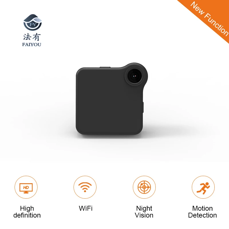 Мини WIFI HD камера H.264 IP Спортивная широкий угол 140 градусов P2P Видеокамера ночное