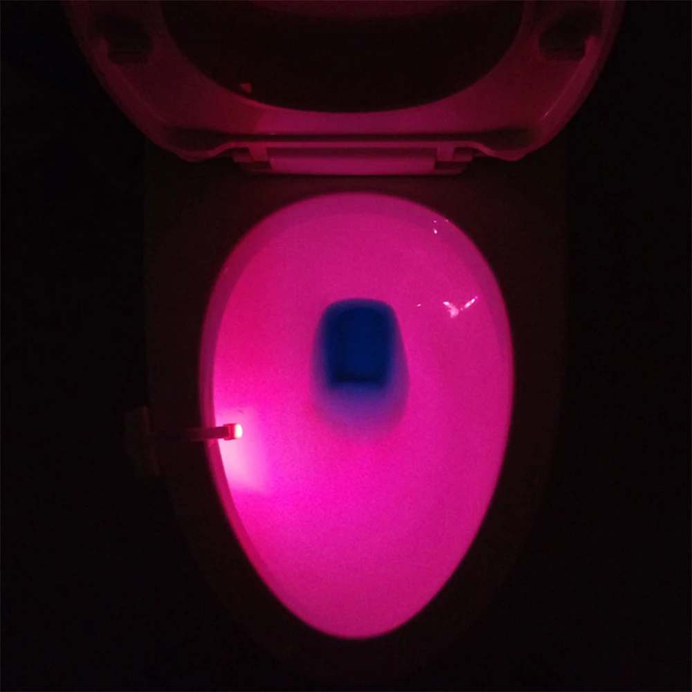 Умный датчик движения унитаз лампы светодиодные сиденья ночник