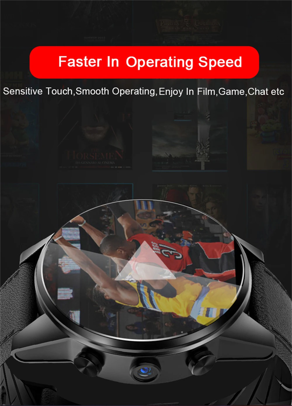 X360 Android Смарт часы 1+ 16 Гб/3+ 32 Гб 1," Круглый WiFi gps sim-карта 4G Smartwatch телефон Спорт монитор сердечного ритма камера