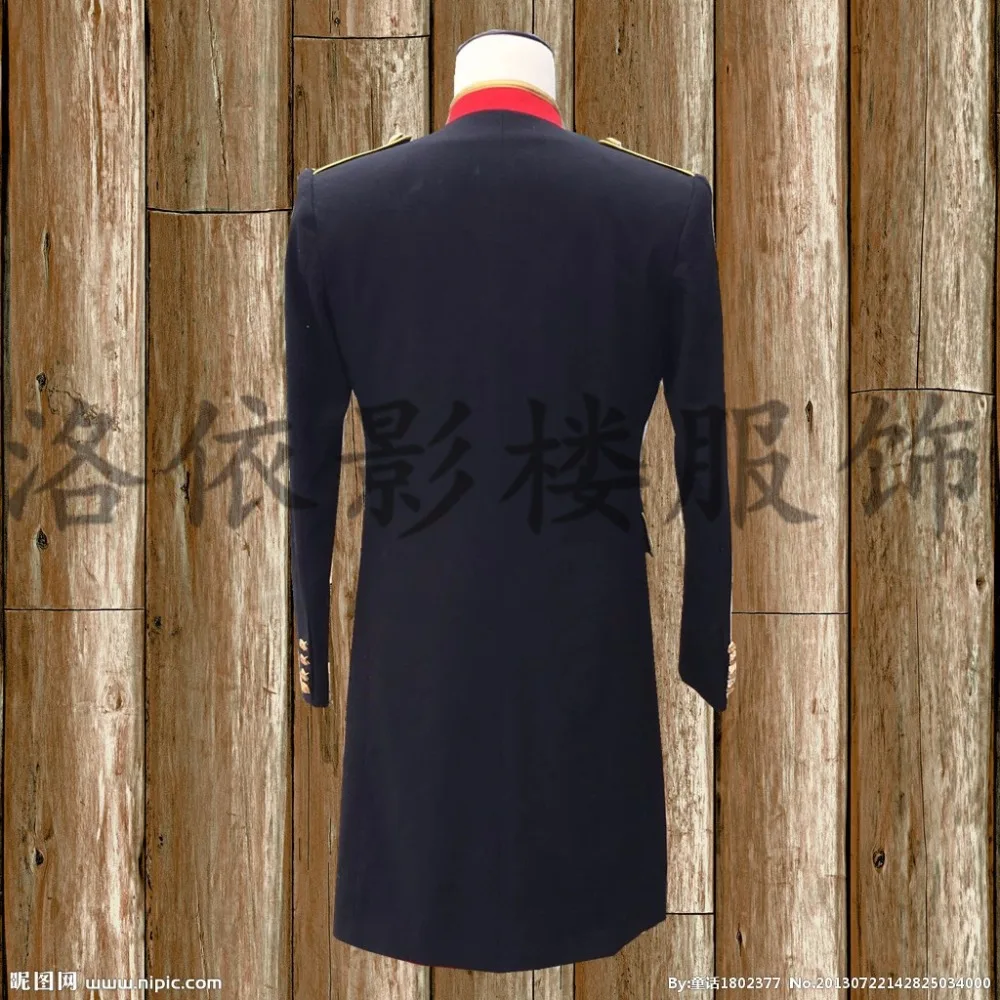 Мужской красный черный золотой смокинг с вышивкой длинная куртка одежда для