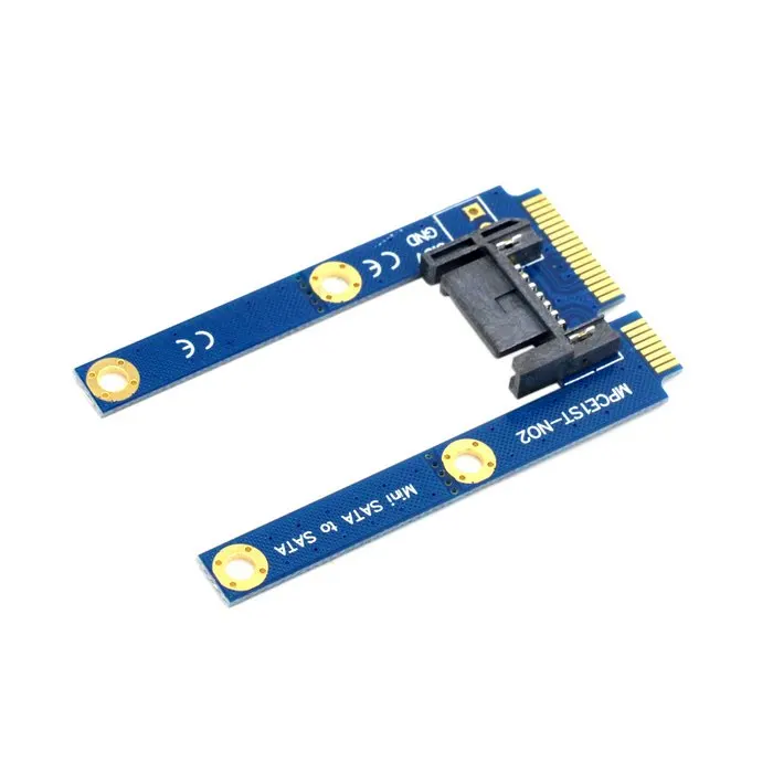 50 мм Mini PCI-E mSATA SSD к плоскому SATA 7-контактному жесткому диску PCBA удлинительный