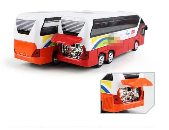 1:32 Модели автомобилей из сплава имитация школьного автобуса игрушечный