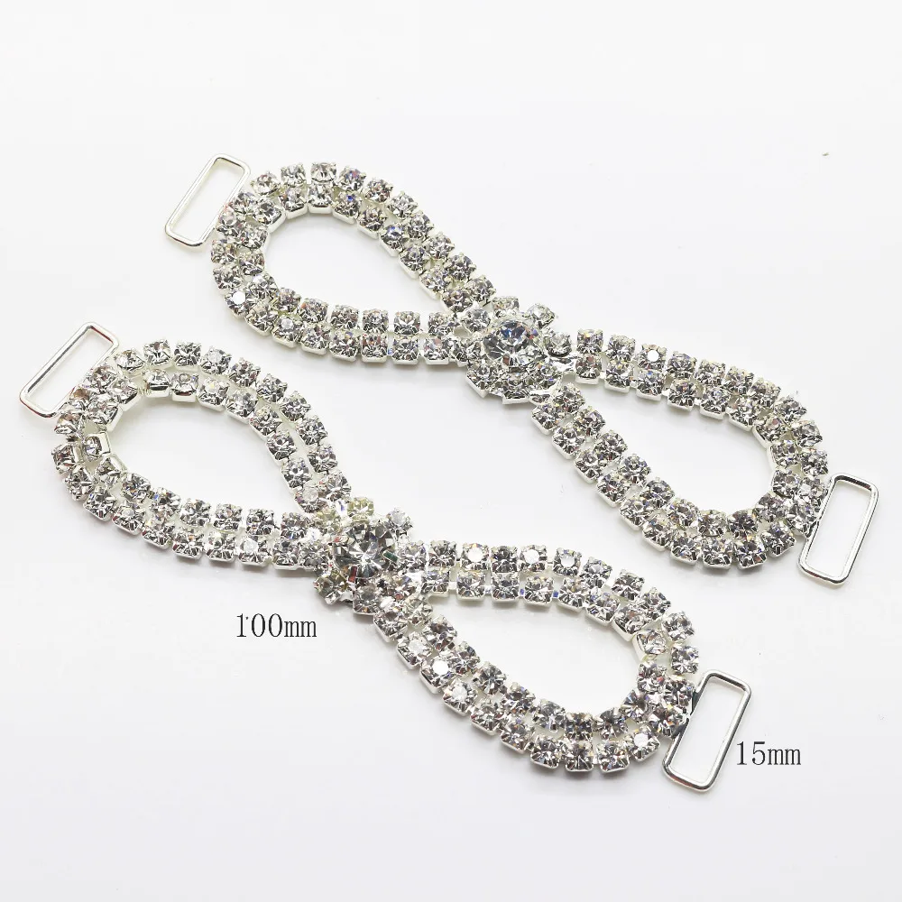 4 шт./лот полностью хрустальные стразы бикини соединители Пряжка/сумка Пряжка