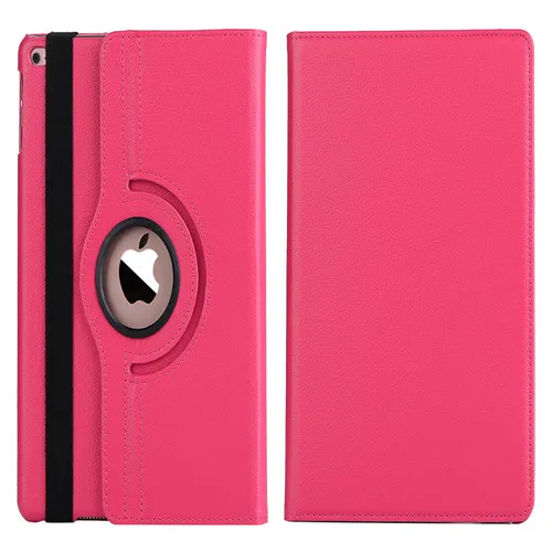 Rose Чехол для Apple iPad 5 6 Air 1 Air 2, чехол для нового iPad 9,7 5-го 6-го поколения вращающийся на 360 Градусов Кожаный смарт-чехол - Цвет: Rose