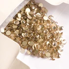 YANRUO 2058NoHF SS16-SS20 1440 шт хрустальные золотые тени без горячей фиксации Стразы камешки для дизайна ногтей Стразы s прикрепленные стеклянные кристаллы