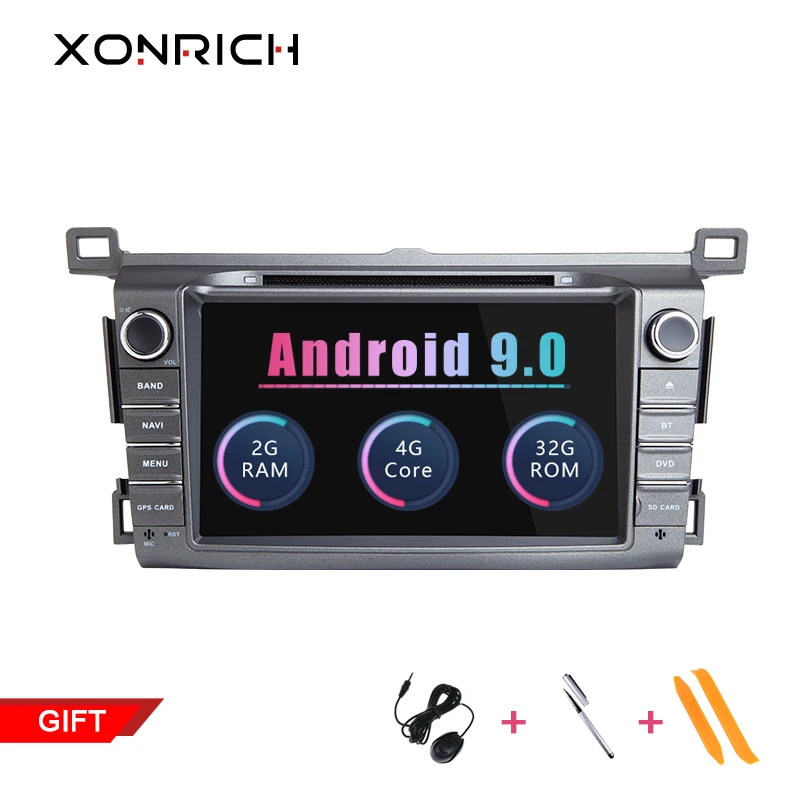 Авторадио 2 din Android 9 0 Автомобильный DVD плеер для Toyota RAV4 Rav 4 2013 2014 2015 GPS навигация