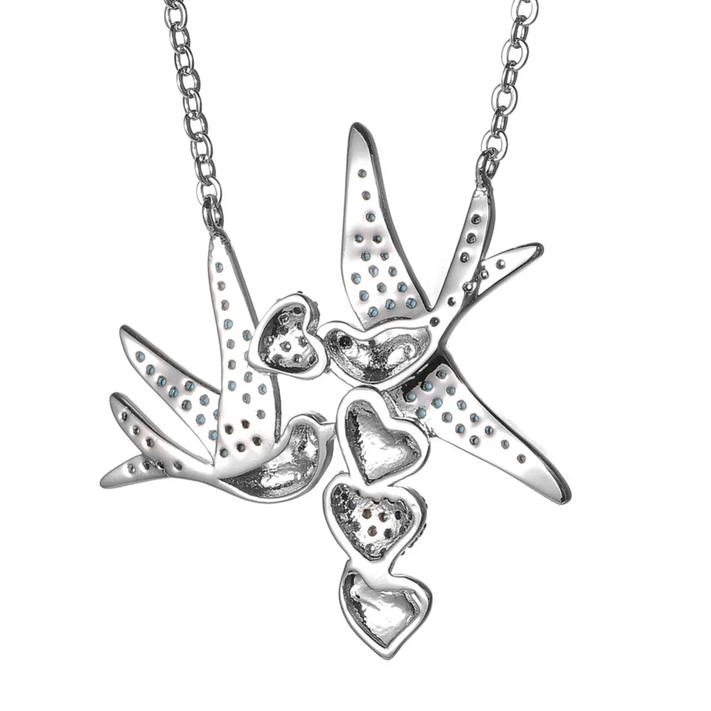 Модные ювелирные изделия KIVN кубический цирконий Ласточки для женщин и девушек