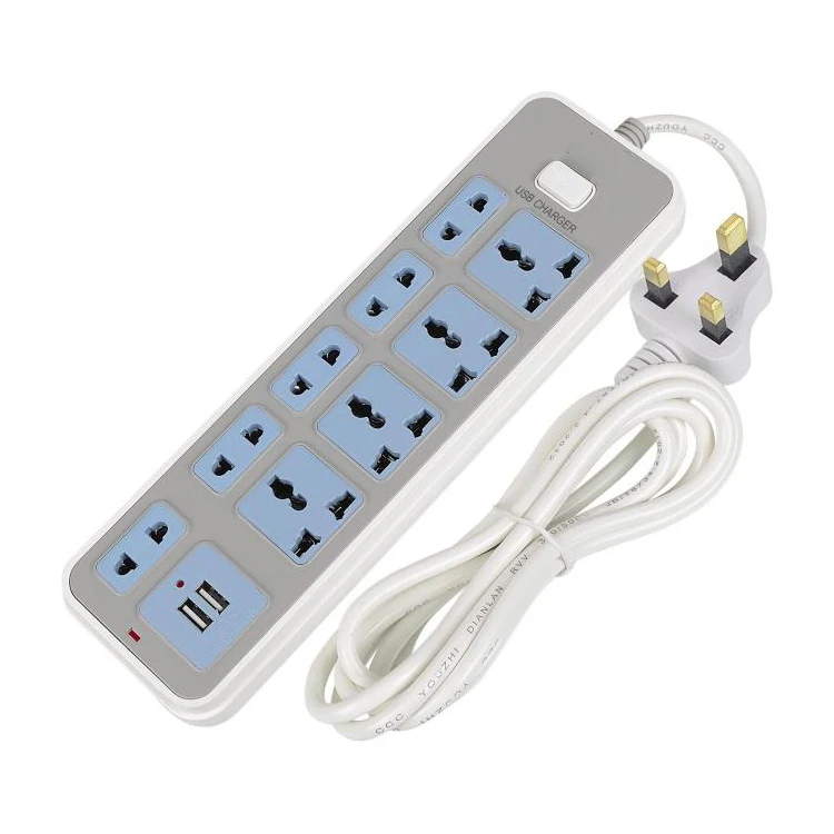 2USB Jack 4 AC power умная розетка. С переключателем 2 м электрический провод-удлинитель панель адаптера для телефона камеры дома