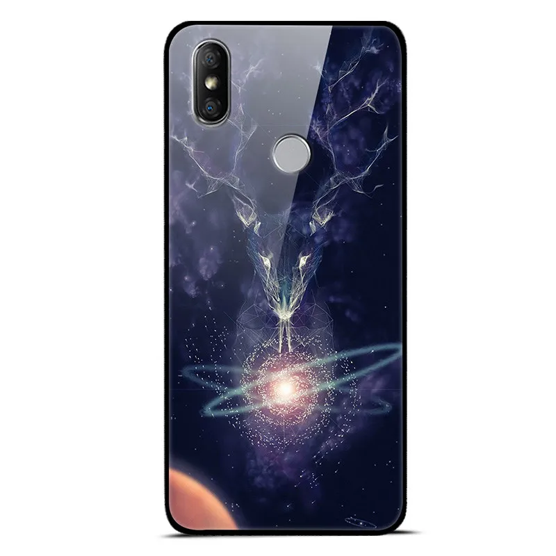Чехол для Xiaomi Redmi S2 из закаленного стекла с изображением планеты космос, стеклянный чехол для задней панели Xiaomi Xiomi Redmi S2, чехол для Redmi S 2 - Цвет: 27