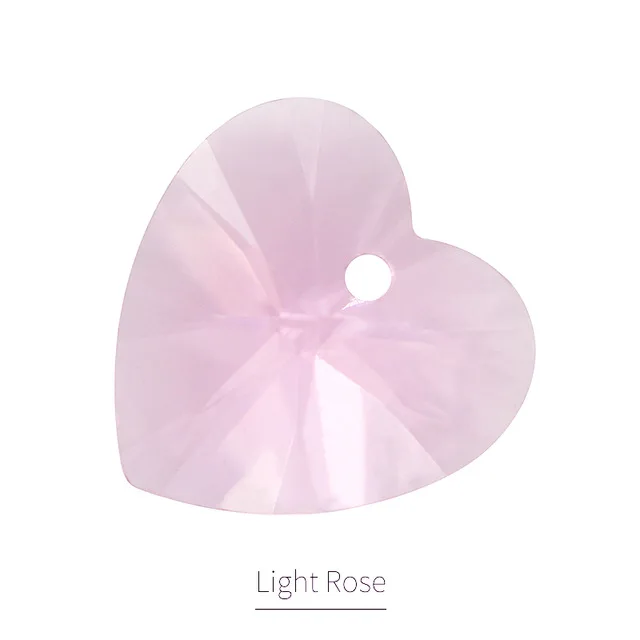 light rose color K9 стекло кристалл 6228# XILION сердце кулон высокое качество Стразы бусины для рукоделия ювелирных изделий - Цвет: light rose color