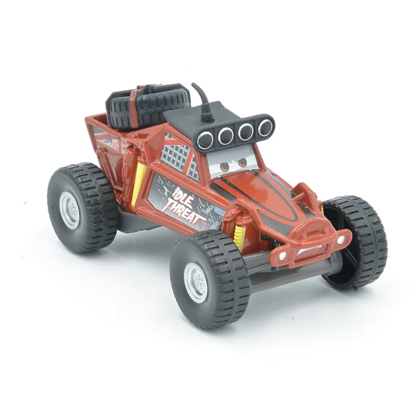 Disney Pixar машинки Новые 2 шт. № 95 внедорожник Lightning Mcqueen и простое угрозы с большими колесами, коричневый пляжные багги литья под давлением модели машинок из сплава игрушки