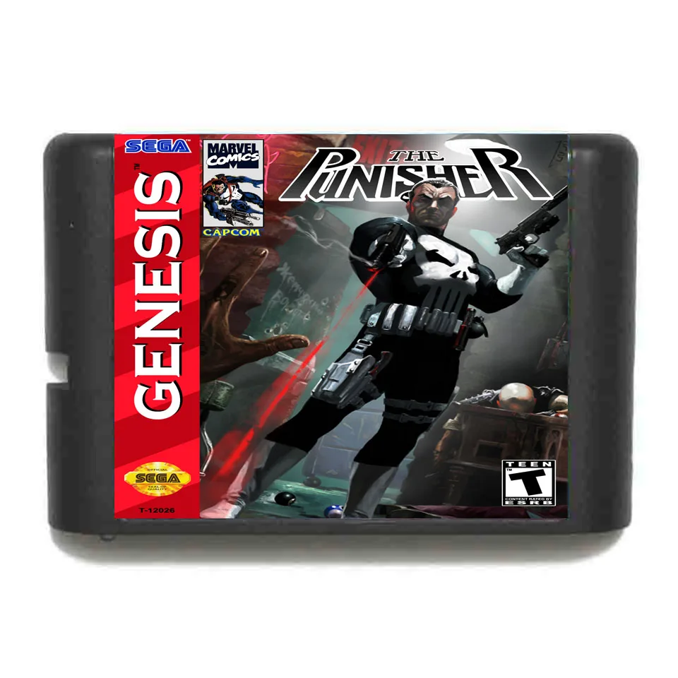 Каратель 16 бит SEGA MD карточная игра для Sega игры Mega Drive Genesis|sega md game card|sega games16 bit |