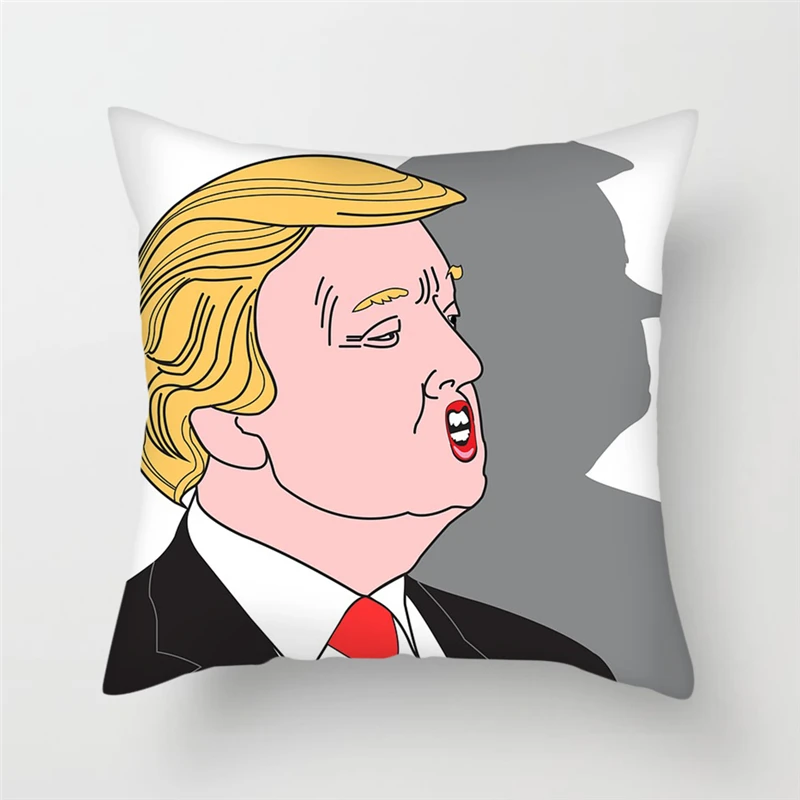 Fuwatacchi различные Дональд Трамп Веселая наволочка Подушка с портретом Чехлы для