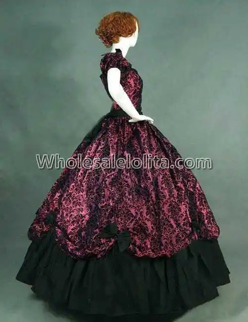 Распродажа! винтажные костюмы 19 го века в викторианском стиле готическое красное