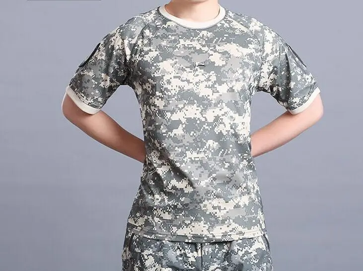 Летние Coolmax человек тактический камуфляж футболка Для мужчин дышащая