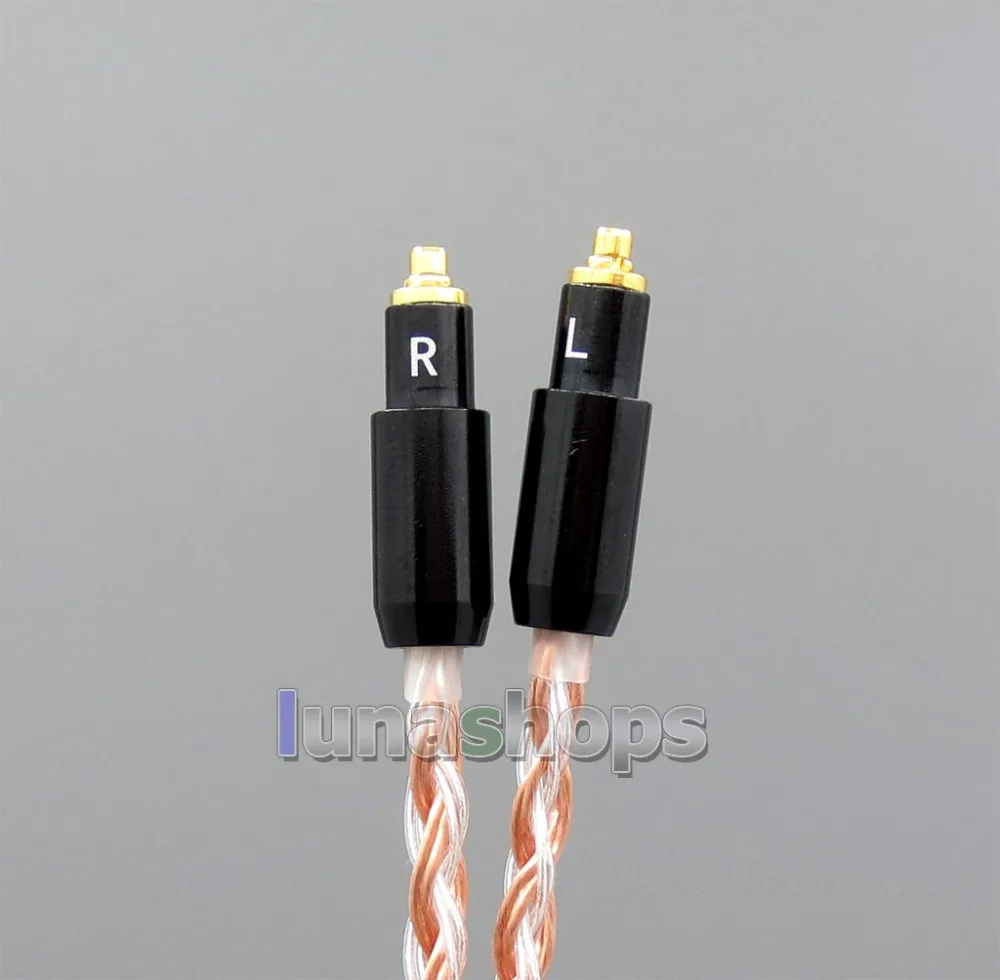 LN006231 3,5 мм 2,5 мм XLR сбалансированный 16 Core OCC серебро смешанные кабель для наушников для Shure SRH1540 SRH1840 SRH1440