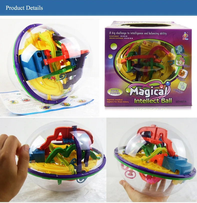 108 шагов 3D Magic интеллект мяч Развивающие лабиринт Cube удивительный баланс игрушки