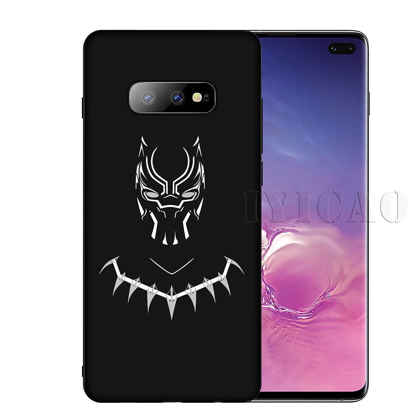 IYICAO Черная пантера Marvel Мягкий силиконовый чехол для телефона Samsung Galaxy S20 Ultra S10 Lite S9