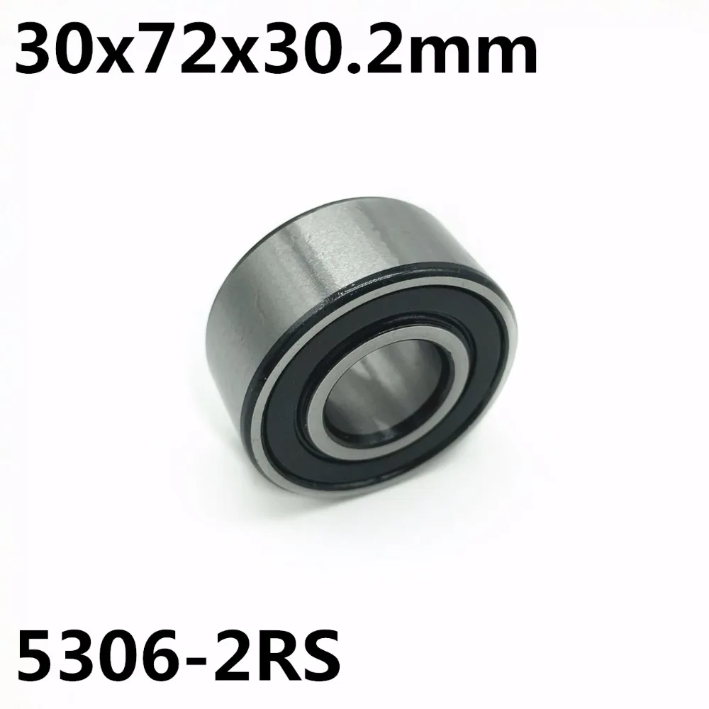 5306-2RS 30x72x30 2 мм 1 шт. двухрядные Радиально-упорные контактные подшипники 5306 высокое