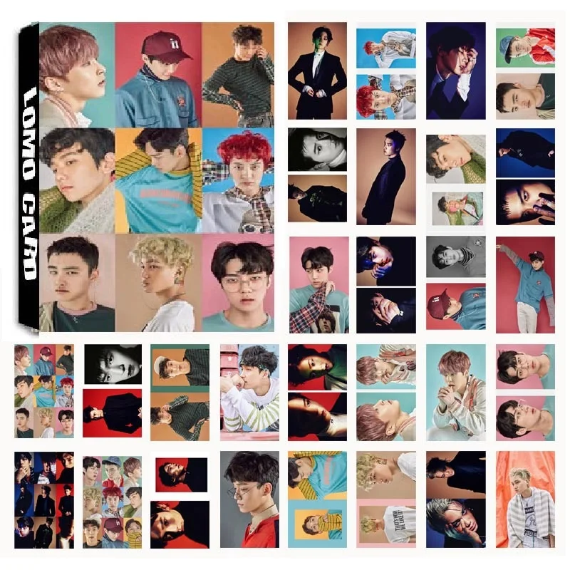 30 шт./компл. KPOP EXO 05 EX'ACT альбом Фотокарта ПВХ карты самодельные ЛОМО карта