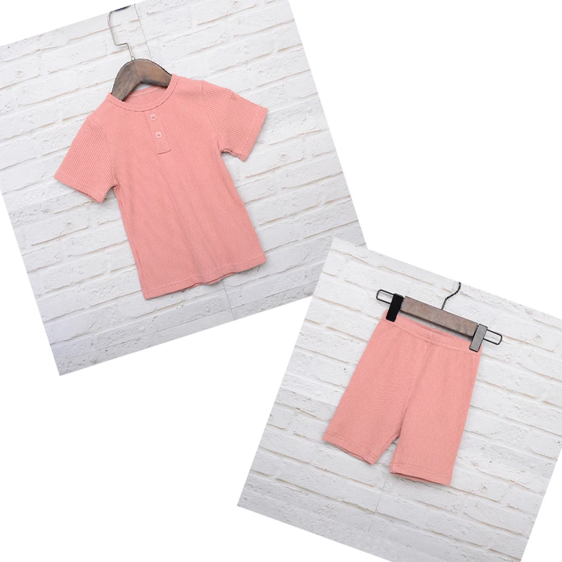 Детская одежда для мальчиков и девочек детские комплекты мягкая летняя