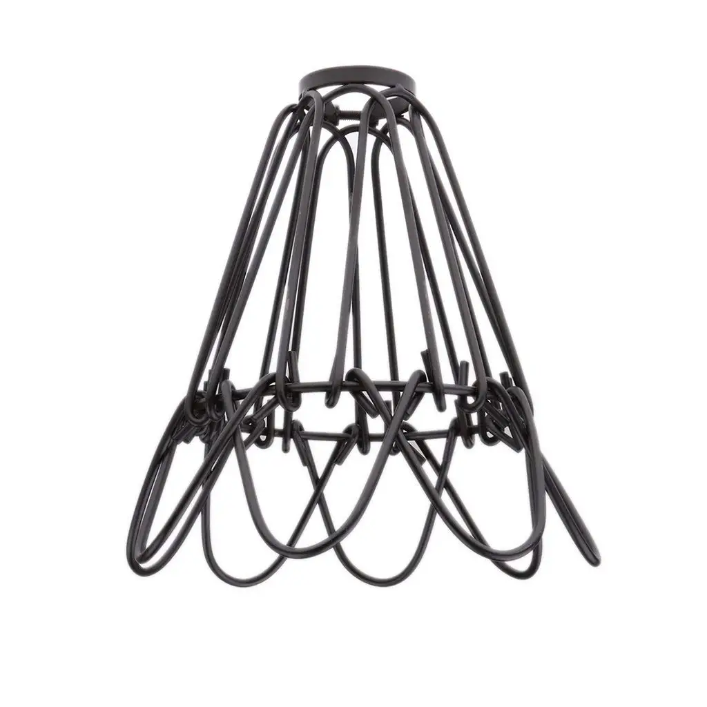 SHGO-Antique Hanging Lampshade Chandelier Cage Ceiling Light Pendant Metal Wire - Black | Лампы и освещение