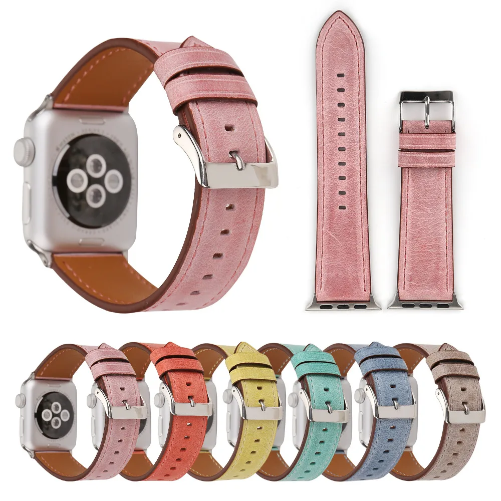 Роскошная натуральная кожа ремешок для apple watch серии 4 3 2 1 икры мягкие кожаные