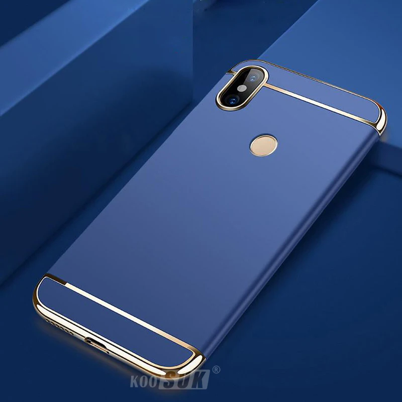 Чехол для Xiaomi Mi A2 MiA2 чехол Mi6X Роскошный с электронным покрытием 3 в 1 жесткий