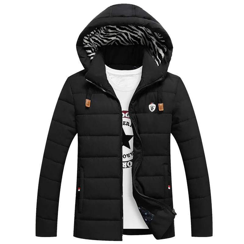 Мужская теплая парка с меховым воротником длинная хлопковая куртка капюшоном